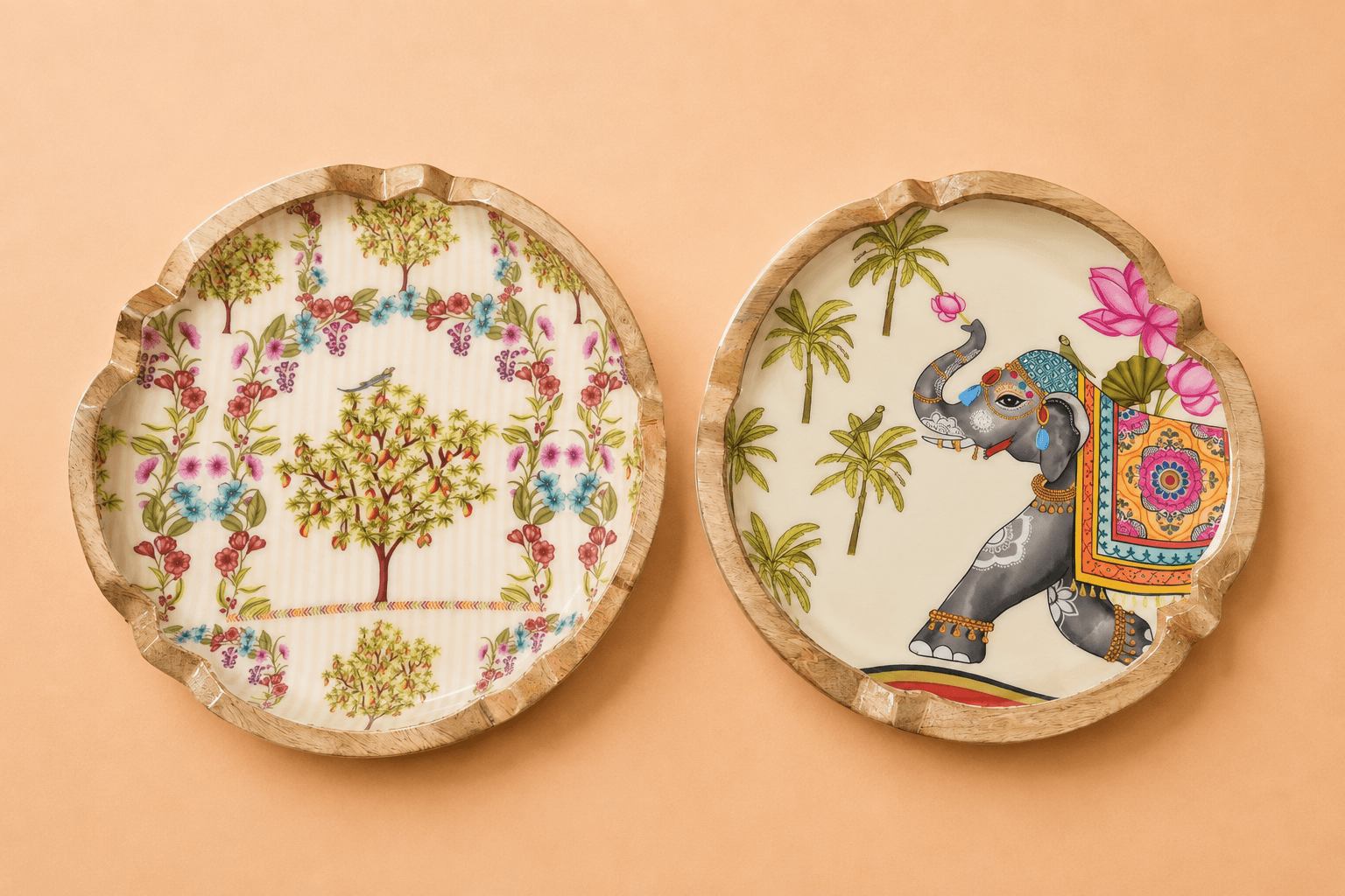 Lotus Edge Serving Platter. 10"*10"